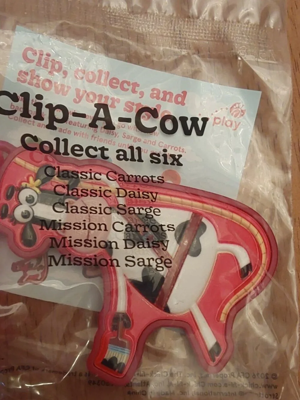 CHICK FIL A CLIP A COW NEW IN PACKAGE chick fil